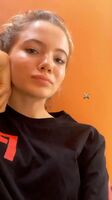 Freya Allan is ready to have fun in bed that's why she wink