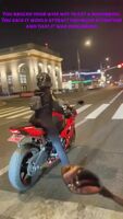 Taking a ride on something big and dangerous without any protection always ends with an accident or two. Sometimes just 9 months down the line