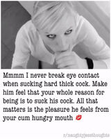 Never break eye contact