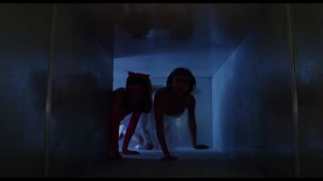 Jessica Alba crawling around in Idle Hands