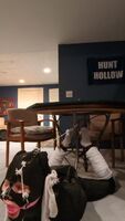 Hogtied to the table