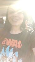 Flashing my tits in traffic [GIF]