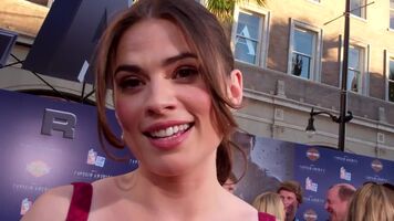 Hayley Atwell listening to what you'd do to her, hanging onto every word.