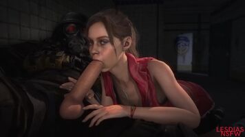 Claire Redfield - Classic outfit extraction point blowjob