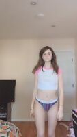 POV: The girl next door catches you watching her dancing and slowly approaches the window .... only to do this! Wyd?