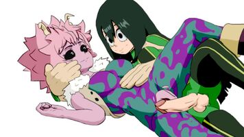 Futa frog nutting in pink alien queen