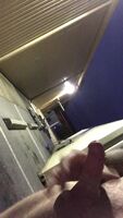 Outside of a dollar store busting hands free!
