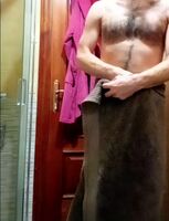 to the shower