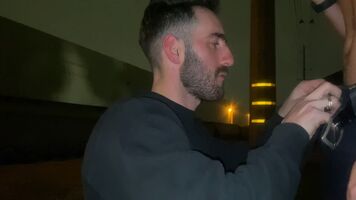 We found a nice spot in public to fuck