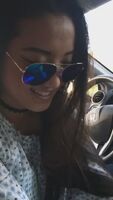 Asian baddie blowjob in car