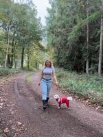 Walking in the woods