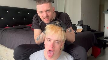 This f 4g begged to serve me, so I made him clean my sneakers with his tongue, made him my foot slave and I didn’t stop there😈