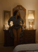 Hot & delicious married ebony beauty Carmen Ejogo obediently taking off her panties. Before submissively bending over. Compliantly making herself ready to get powerfully fucked again. As the loyal devoted whore to all of the perverted horny men in her neighborhood.