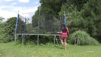 Lucie outdoors school uniform