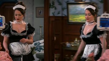 Kat Dennings as a maid