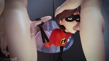 Elasti-Girl in a bind