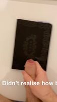 New to the sub so sorry if I messed up the upload, got dared by a bait buddy to cum on something black and didn’t realise how big it would be