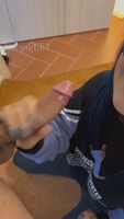 Sloppy blowjob from my asian girlfriend