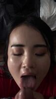 Get an asian girl who swallows cum like this