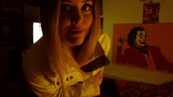 eeling excited with all this snow today. Guess what's under my jacket.