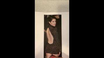 Anna Kendrick in that slutty outfit drained me hard again... Can't stop cumming to these pics of her