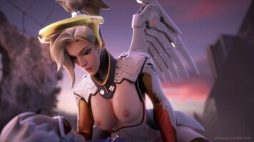 Mercy's heavenly orgasm WITH SOUND  -- is this really not on this sub, yet?