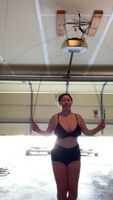 Topless jump roping 💕💕