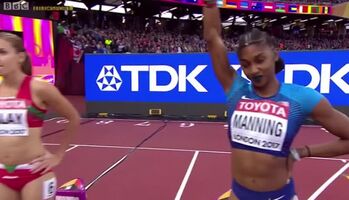 Alina Talay 100m Hurdles