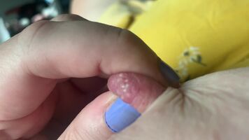 my first tiny bit of milk after pumping every day to induce!