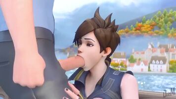Tracer getting face fucked