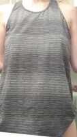 Been awhile but this fabric amd going braless got me feeling myself