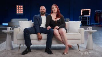 Red Rose And James - Curvy Redhead Gets Stretched Out By BBC