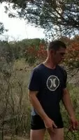 There was a USGS employee down in the creek bed a little ways down.
