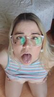 Cover my glasses with a huge load