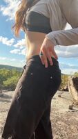 Anybody order a tiny naked hiking buddy?
