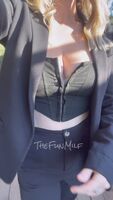 When you get caught flashing after work! [GIF]