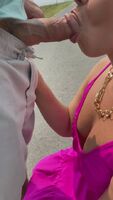 I felt like my pink dress would look good with a facial