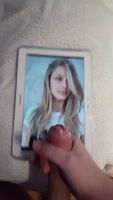 Covering Melissa Benoists beautiful face in thick cum