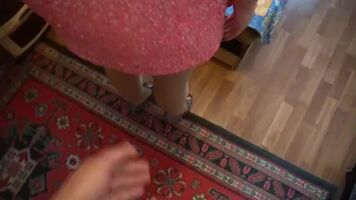 She gets fucked in her nice dress