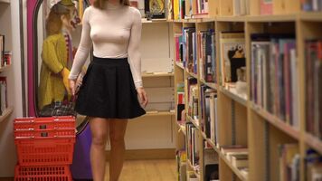Flashing in the bookstore