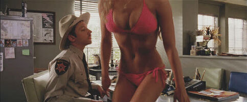 peak Jessica Simpson sexy body in pink bikini has me busting hard