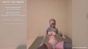vamX 1.34 Alpha - PASSTHROUGH / Augmented Reality - VaM In Your Room, IN REAL AR