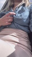 Sometimes I leave work so horny that I get myself off right in the work car park [GIF]