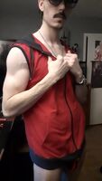 I look pretty good in and out of red~