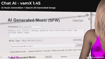 vamX AI Chat 1.45 - AI Music Generation, Additional Fast Global Server, Community Music Library