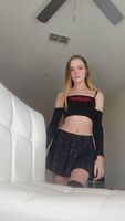 I have a surprise for you hiding underneath my skirt. Can you guess what it is?