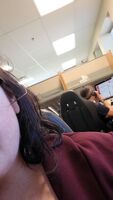 Ignore my coworker, just look at my tits