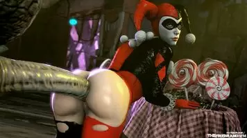 Harley Quinn Getting Croc'd