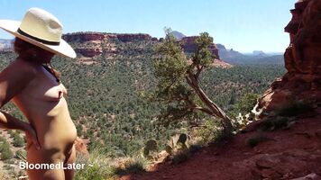 Directly behind the Kachina Woman in Boynton Canyon in Sedona, AZ 🌹