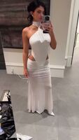 Kylie dressed in white outfit with Anastasia - IG November 2025